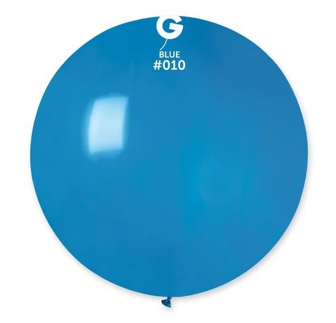 Solid Balloon, Blue #010, 19 in, 25 pcs per bag.