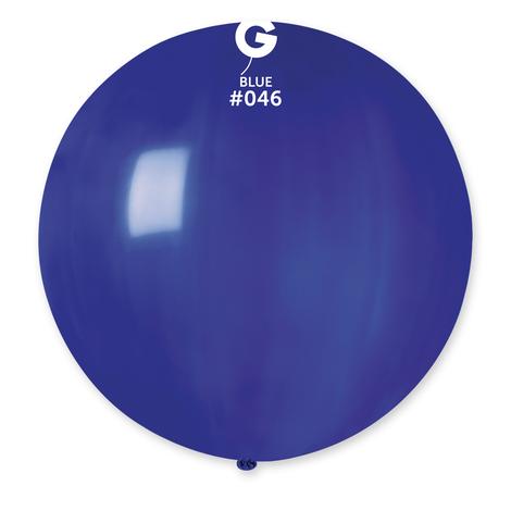 Solid Balloon, Blue #046, 5 in, 100 pcs per bag.