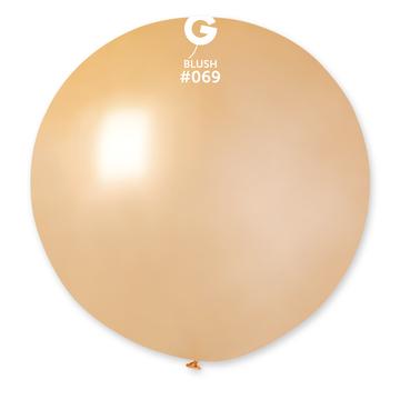 Solid Balloon, Blush #069, 19 in, 25 pc per bag.