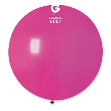 Solid Balloon, Fuchsia #007, 12 in, 50 pc per bag.