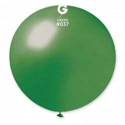 Solid Balloon, Metallic Green #037, 19 in, 25 pcs per bag.