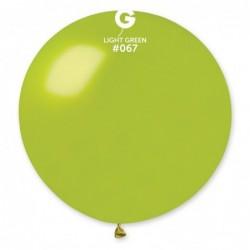 Solid Balloon, Metallic Light Green #067, 5 in, 100 pcs per bag.