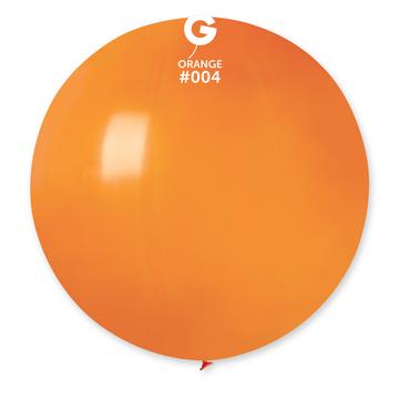 Solid Balloon, Orange #004, 30 in, 1 pc per bag.