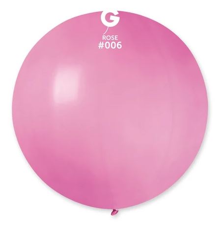 Solid Balloon, Rose #006, 12 in, 50 pcs per bag.