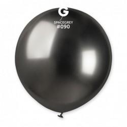 Solid Balloon, Shiny Grey #090, 5 in, 50pcs per bag.