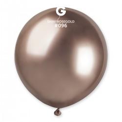 Solid Balloon, Shiny Rose Gold #096, 5 in, 50pcs per bag.